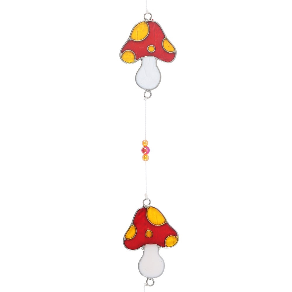 Something Different - String of Mushroom Suncatcher - Multicolours